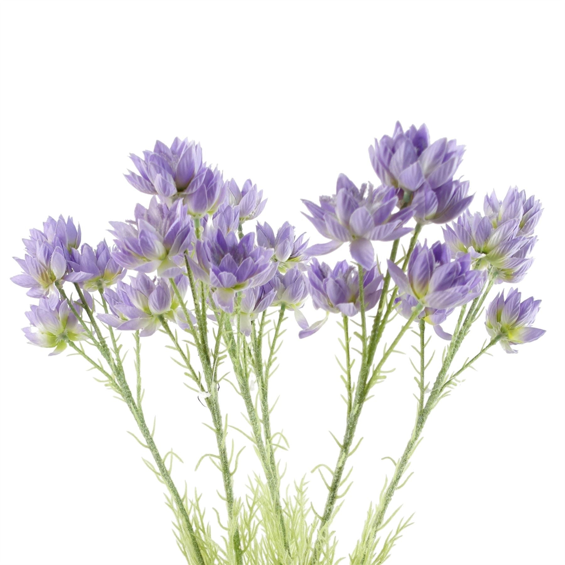 Pack of 6 x Artificial Flowers Purple Starflower Stem - 5 Flowers 60cm-0