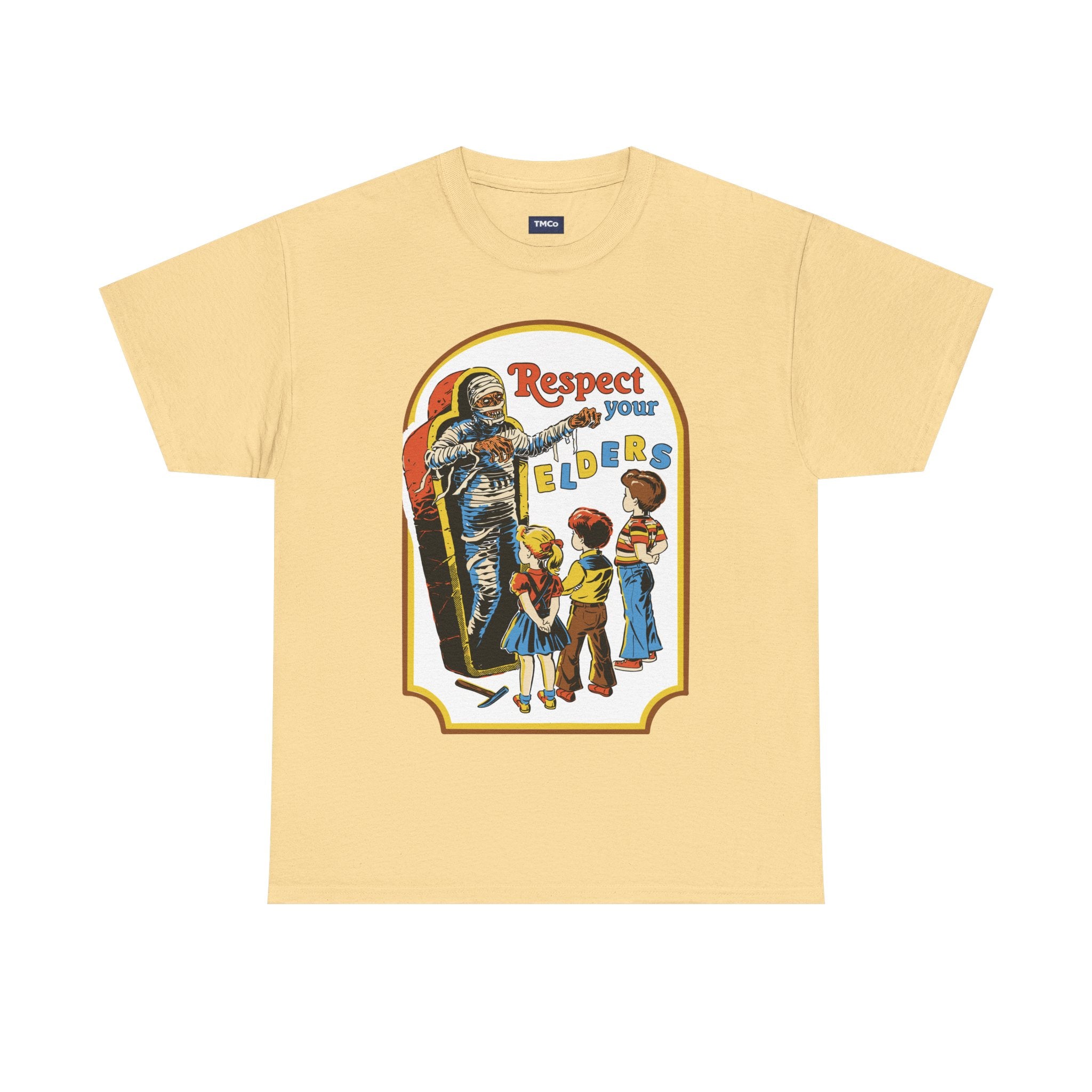 Respect Your Elders T-Shirt — Vintage Retro Kids Illustration Tee