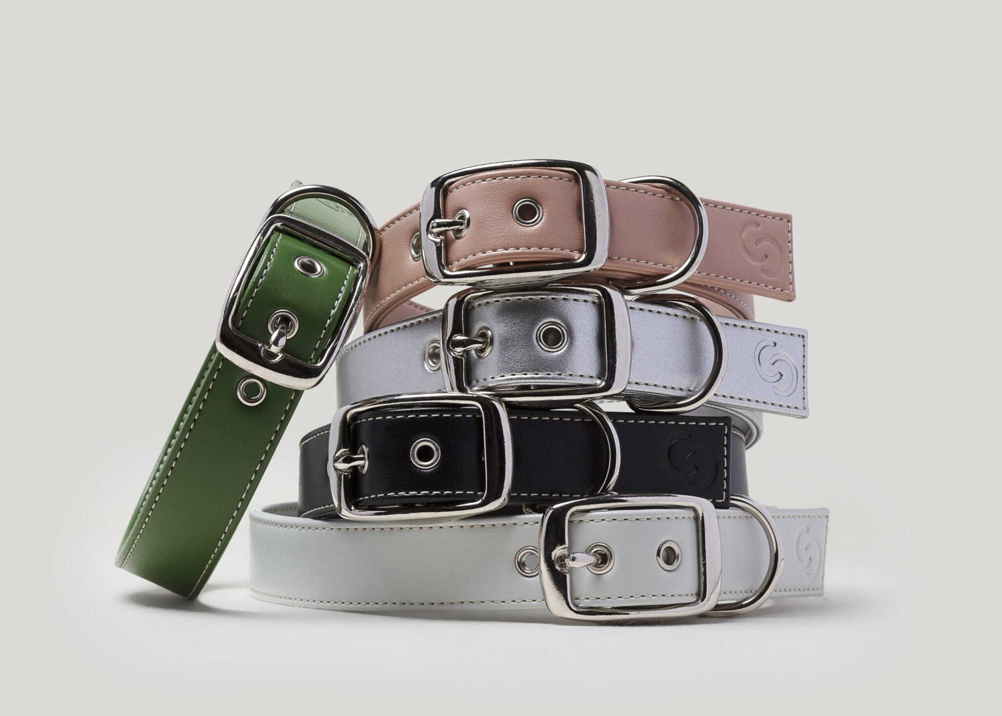 Classic Black Dog Collar (Vegan Apple Leather) – by Skylos Collective