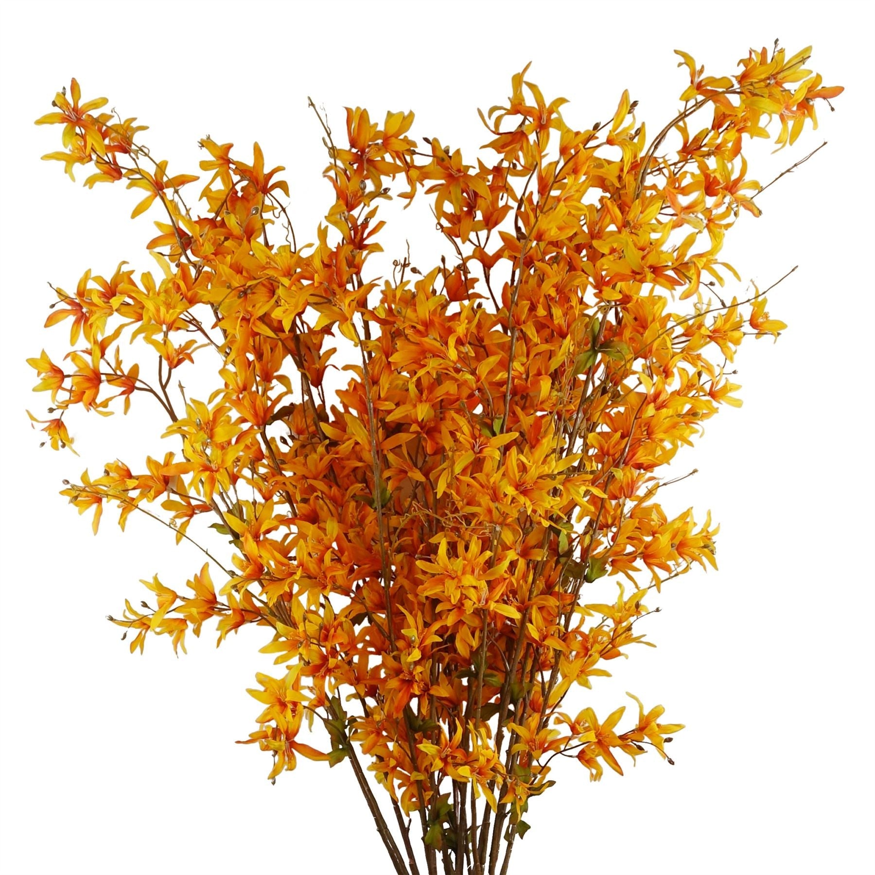 Leaf Design 6x 130cm Yellow Blossom Floral Spray Artificial-0