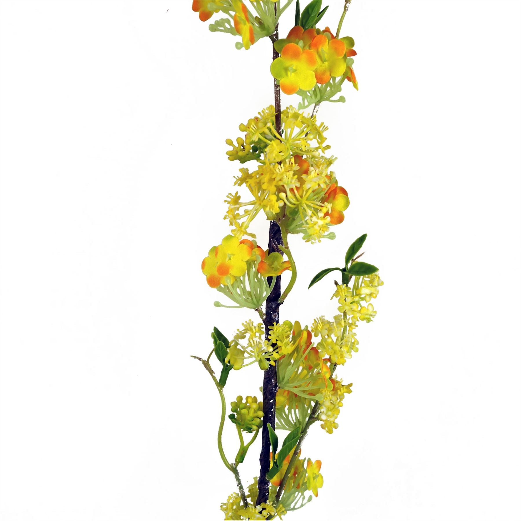 Pack of 6 x 100cm Yellow Blossom Spray Stem-3