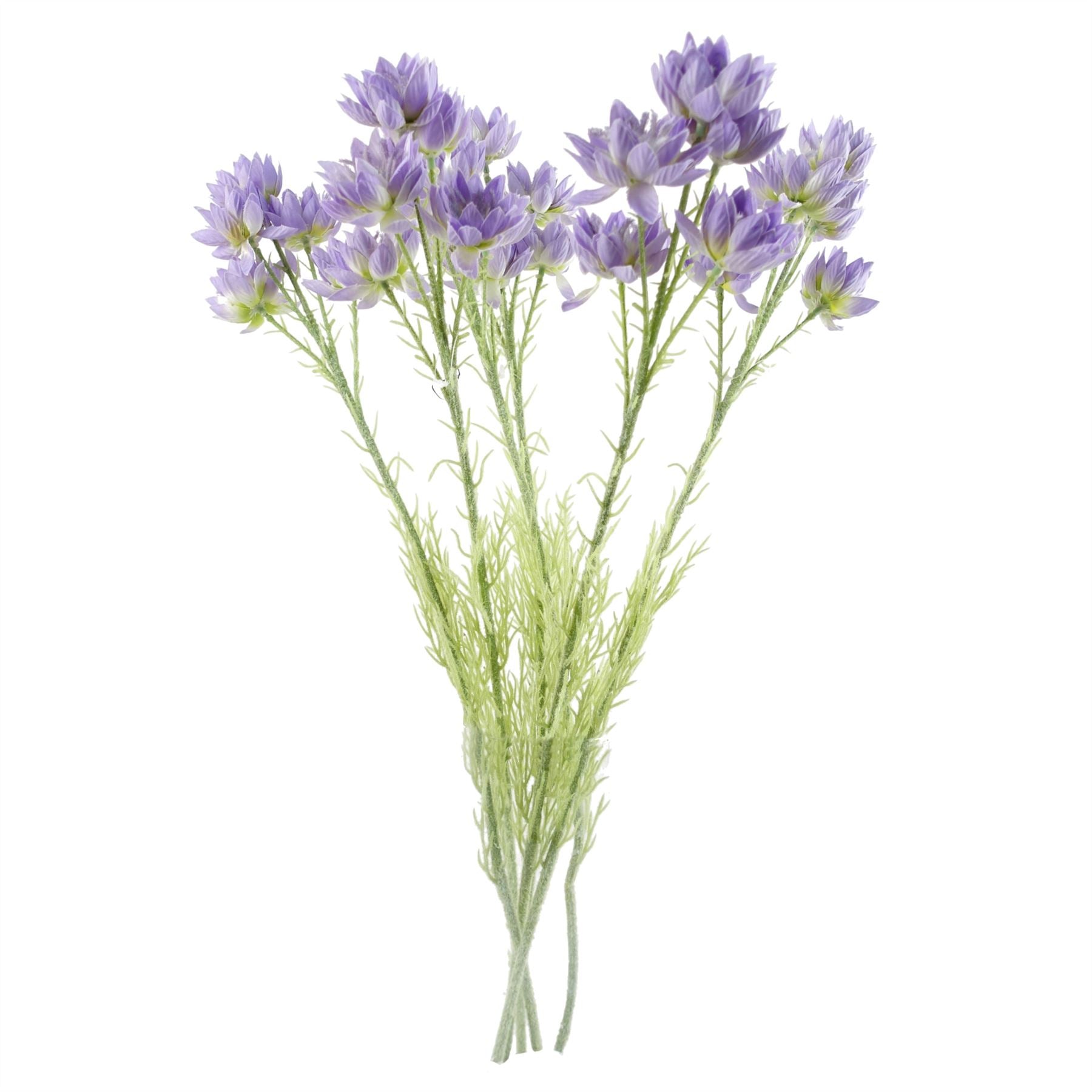 Pack of 6 x Artificial Flowers Purple Starflower Stem - 5 Flowers 60cm-1