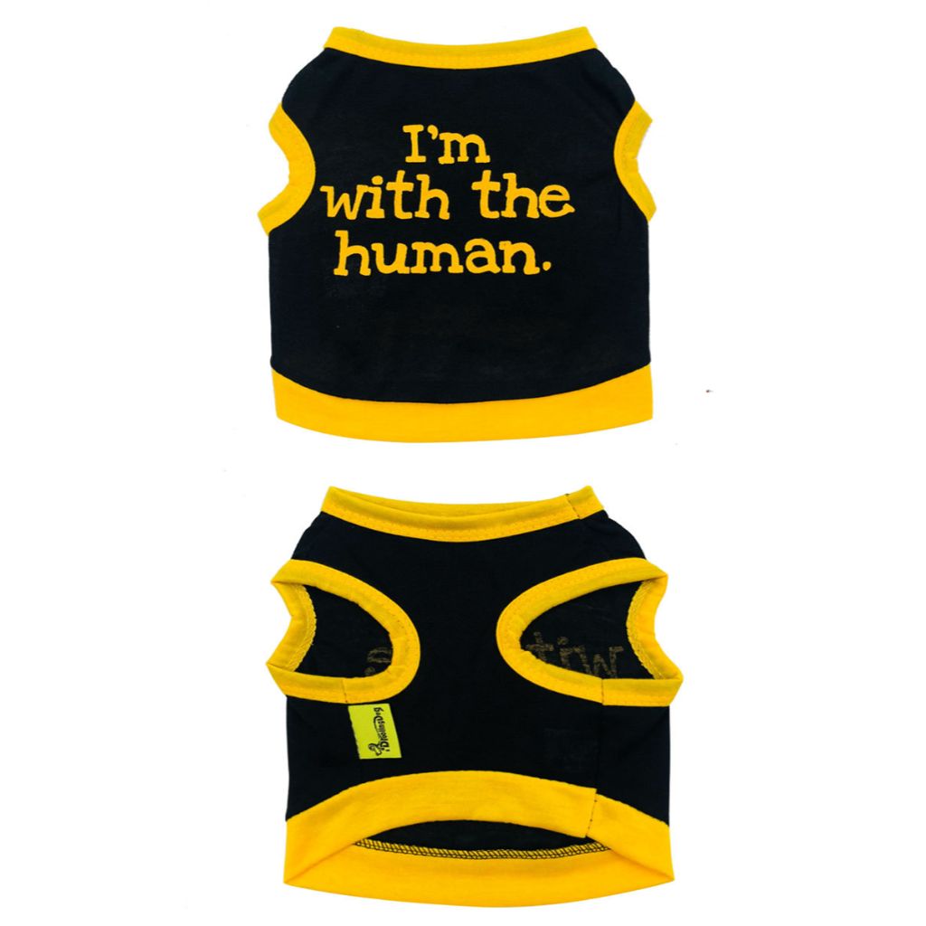 I'm With The Human Dog T-Shirt by Doggy Doo Little