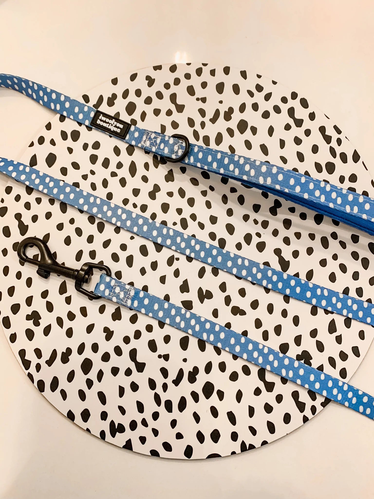 Polka Pups Set (Blue) by iWoofYouBoutique